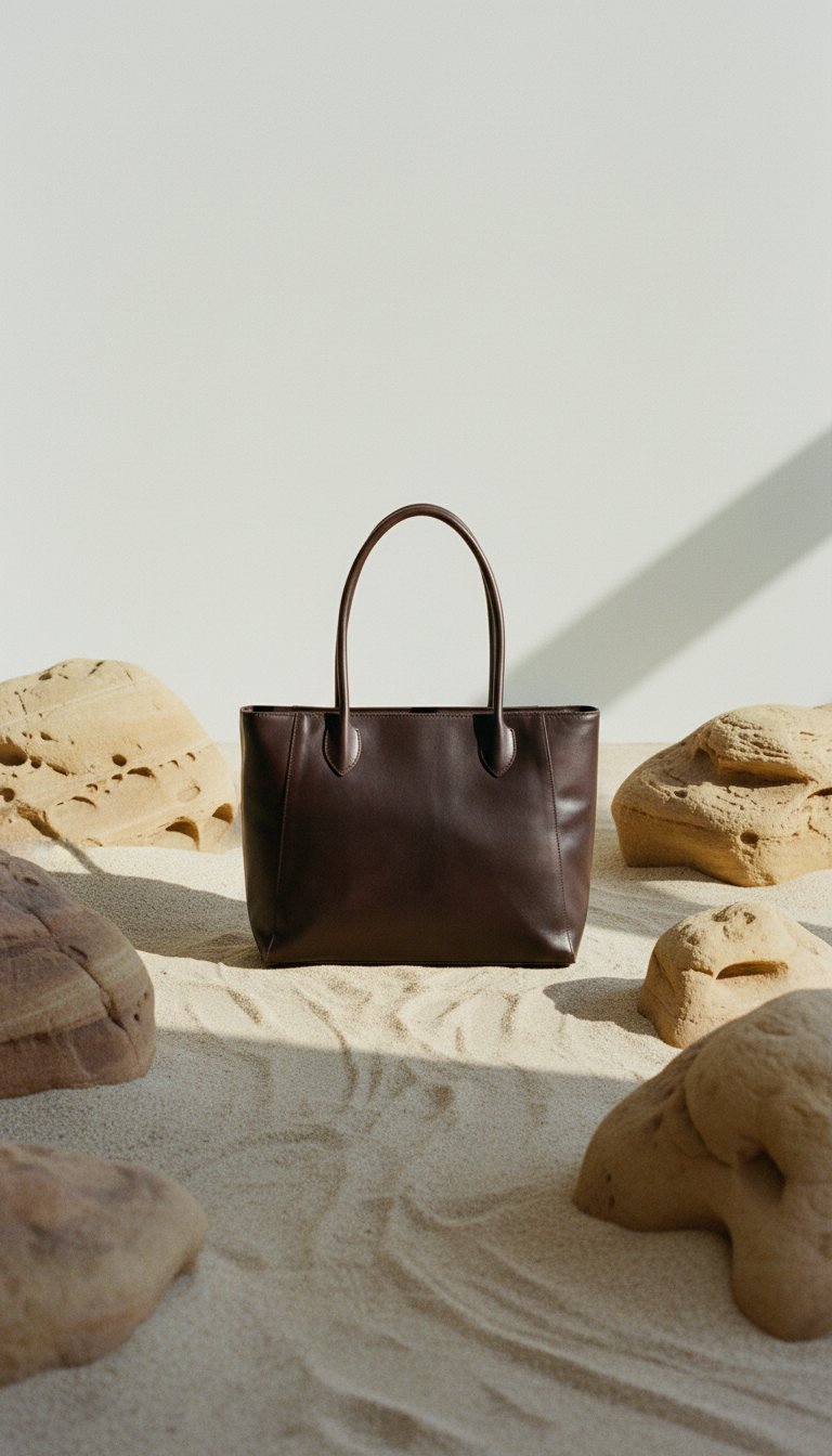 AI product shot of Antique Career Tote