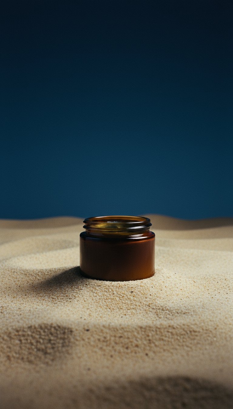 AI product shot of Blue Balance Tallow Balm