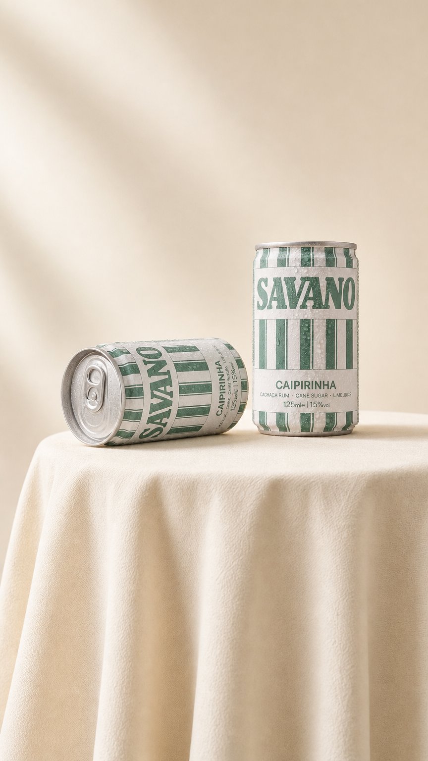 AI product shot of Caipirinha