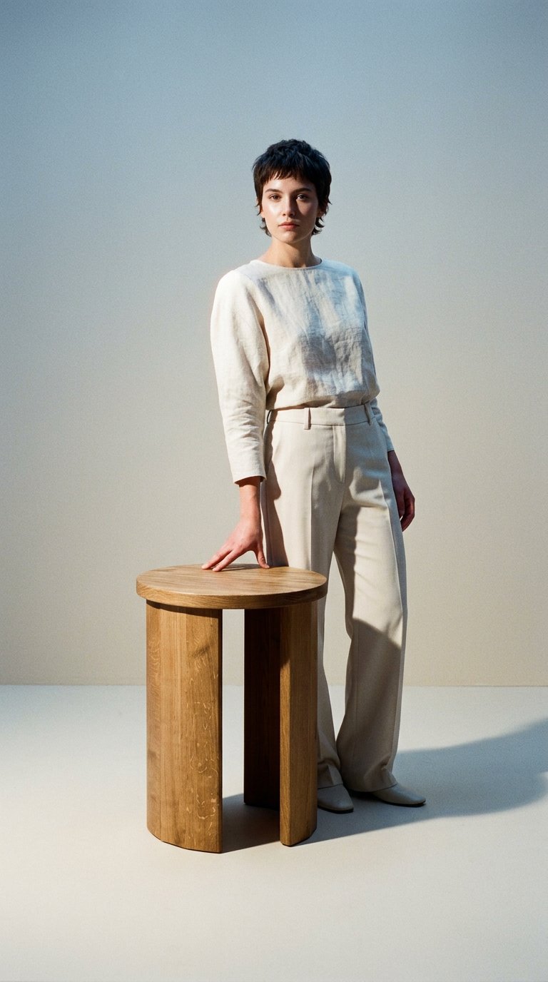 AI product shot of MOSSO Stool