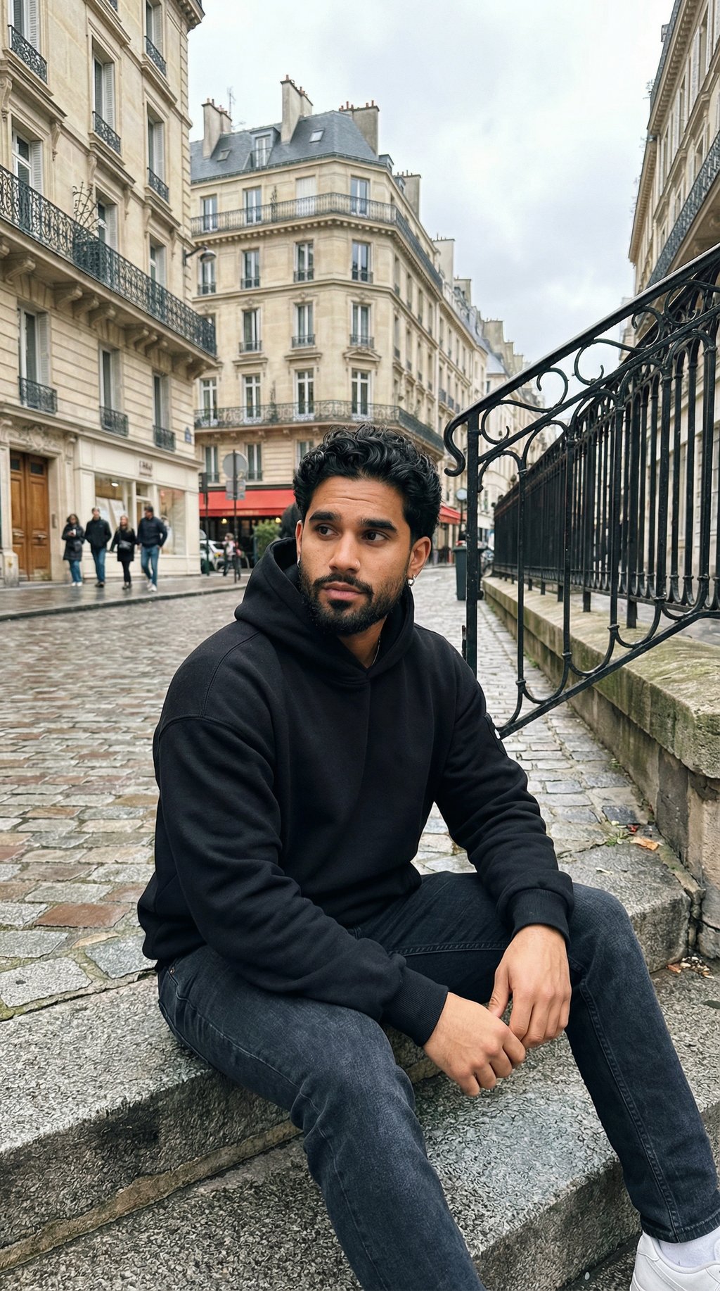 AI product shot of Travel Essentials Hoodie