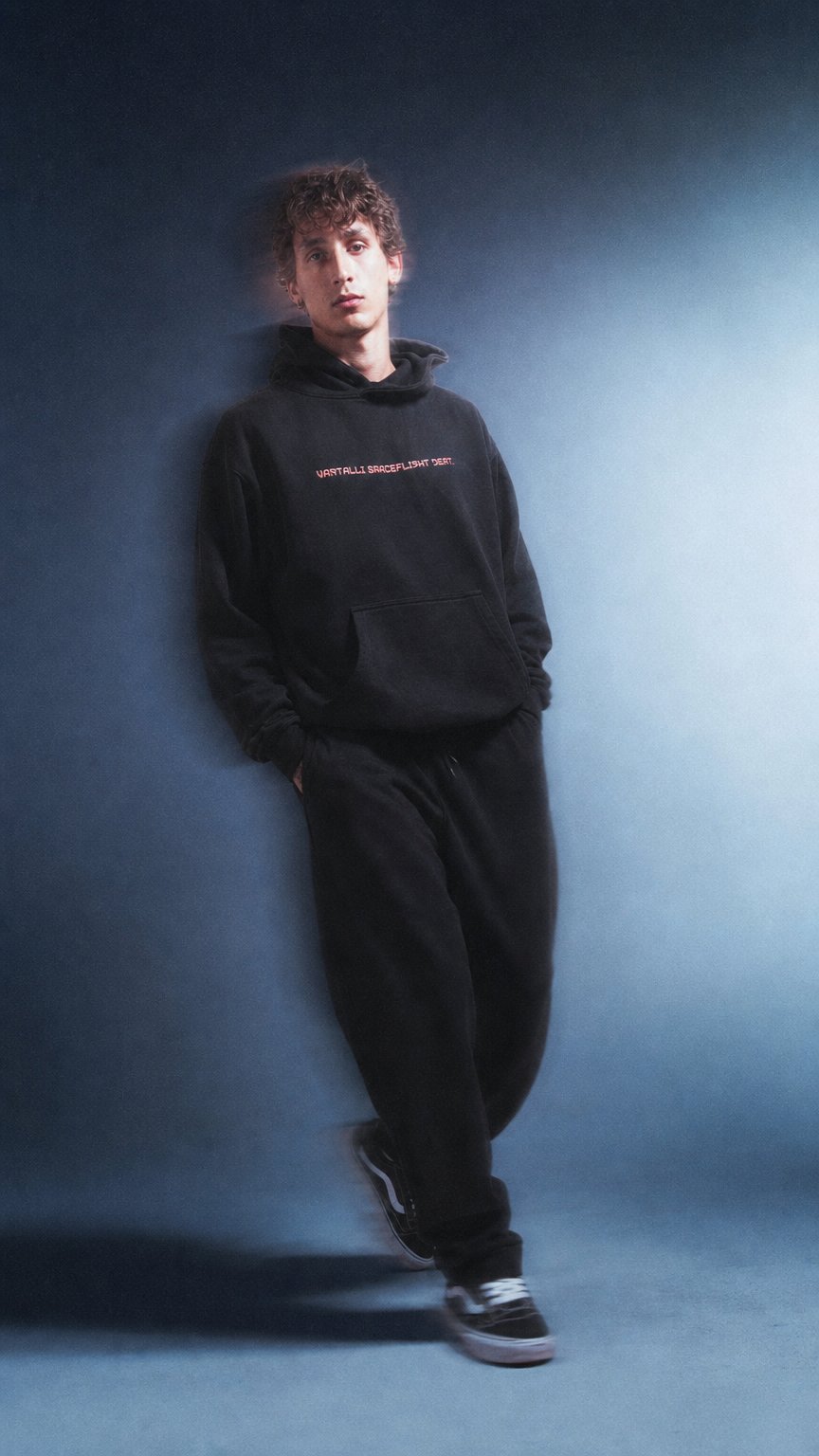 AI product shot of SPACEFLIGHT HEAVY HOODIE