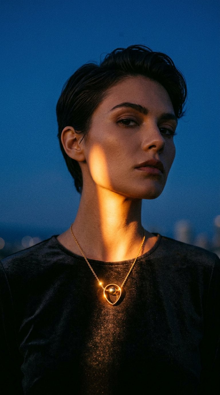 AI product shot of Moana Drop Necklace
