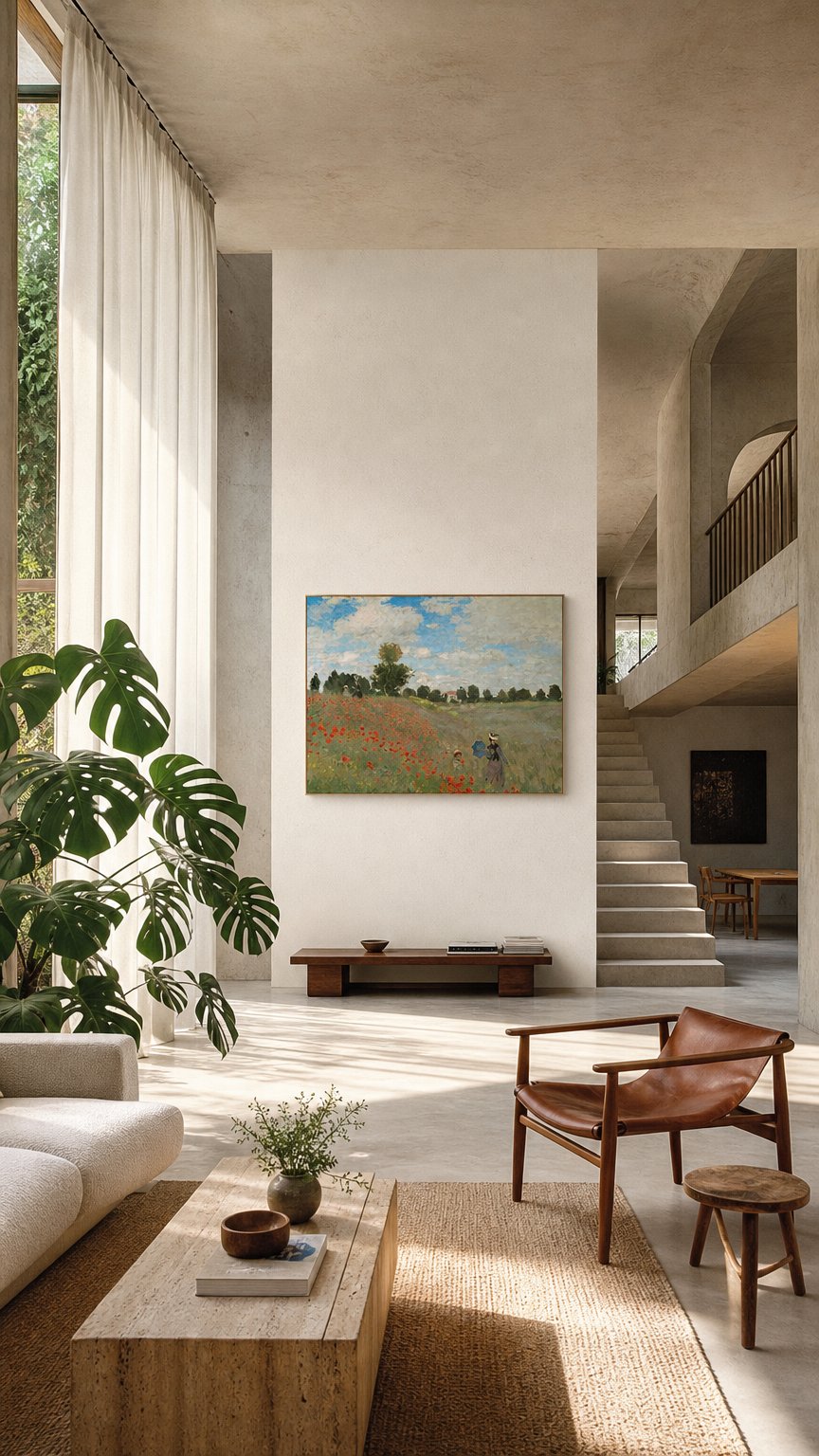 AI product shot of Mohnfeld bei Argenteuil von Claude Monet