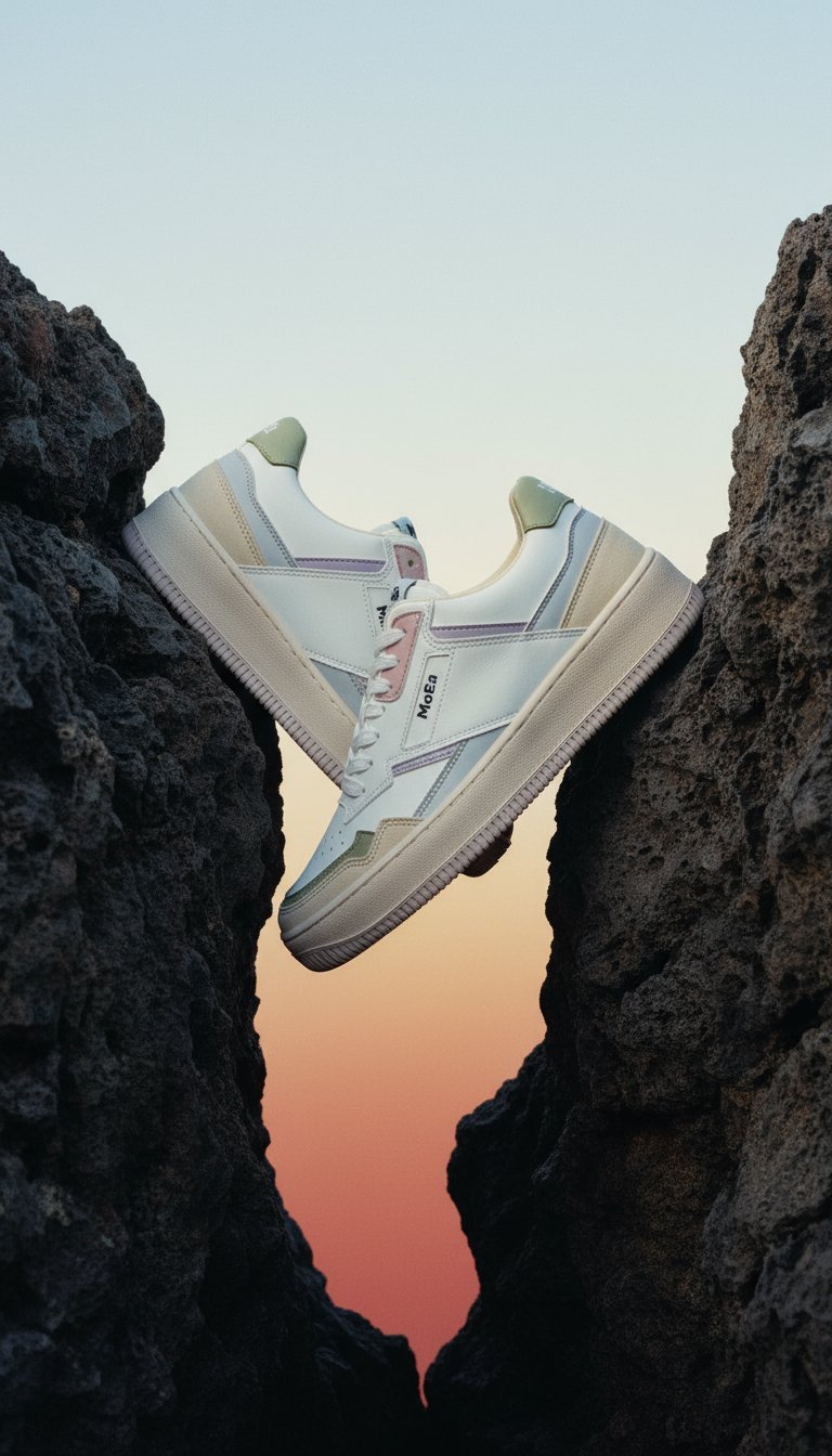 AI product shot of Sneakers vegan All-In Pastel