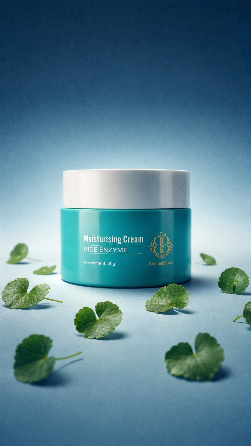 AI product shot of Japanese Rice Enzyme Moisturiser
