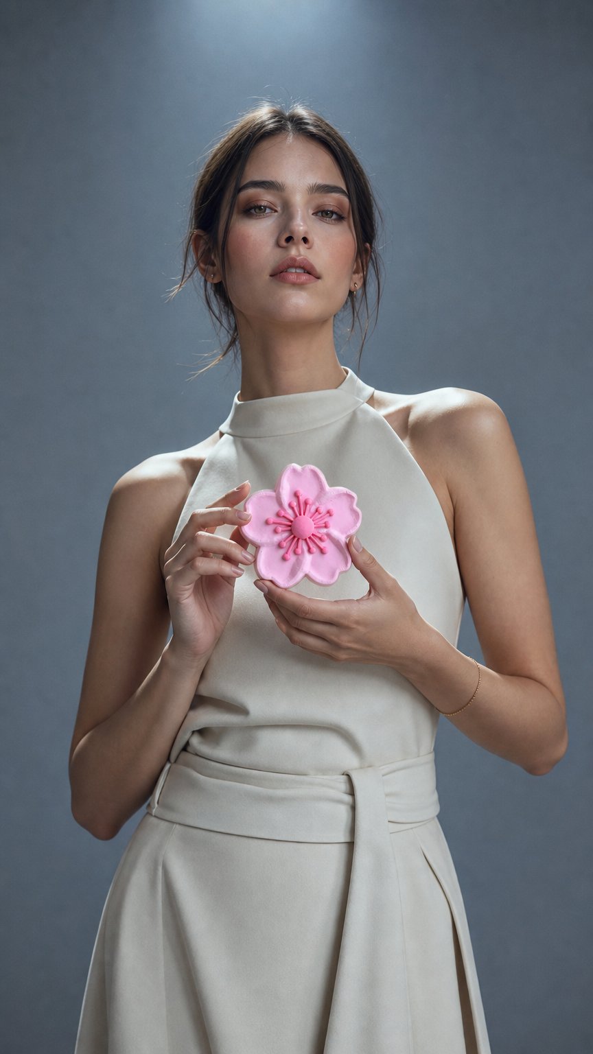 AI product shot of SunnyCharm - Flower (Pink)
