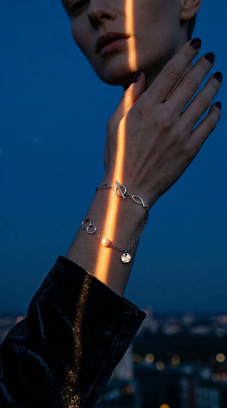 AI product shot of Pacific Whelk Shell Bracelet