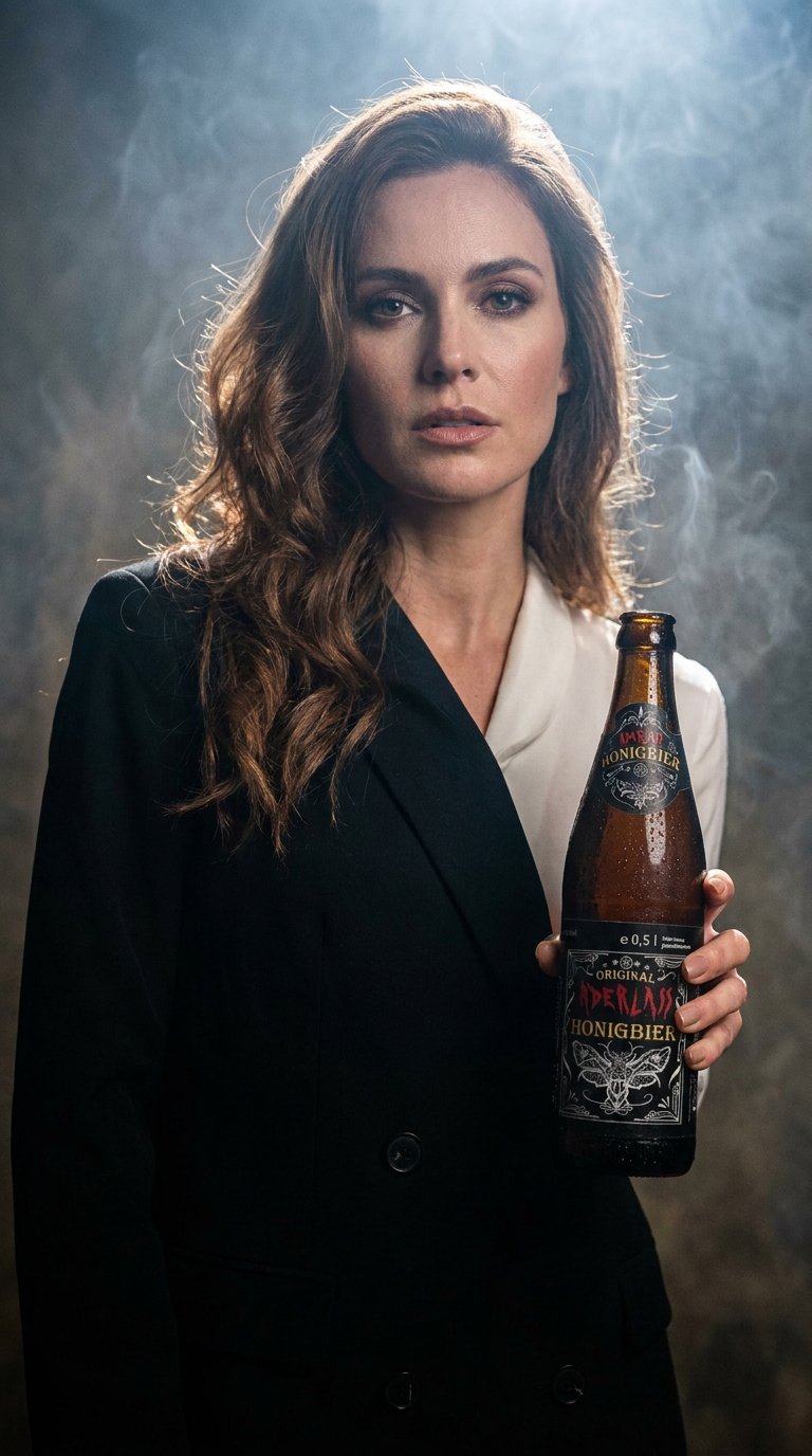 AI product shot of Aderlass Honigbier