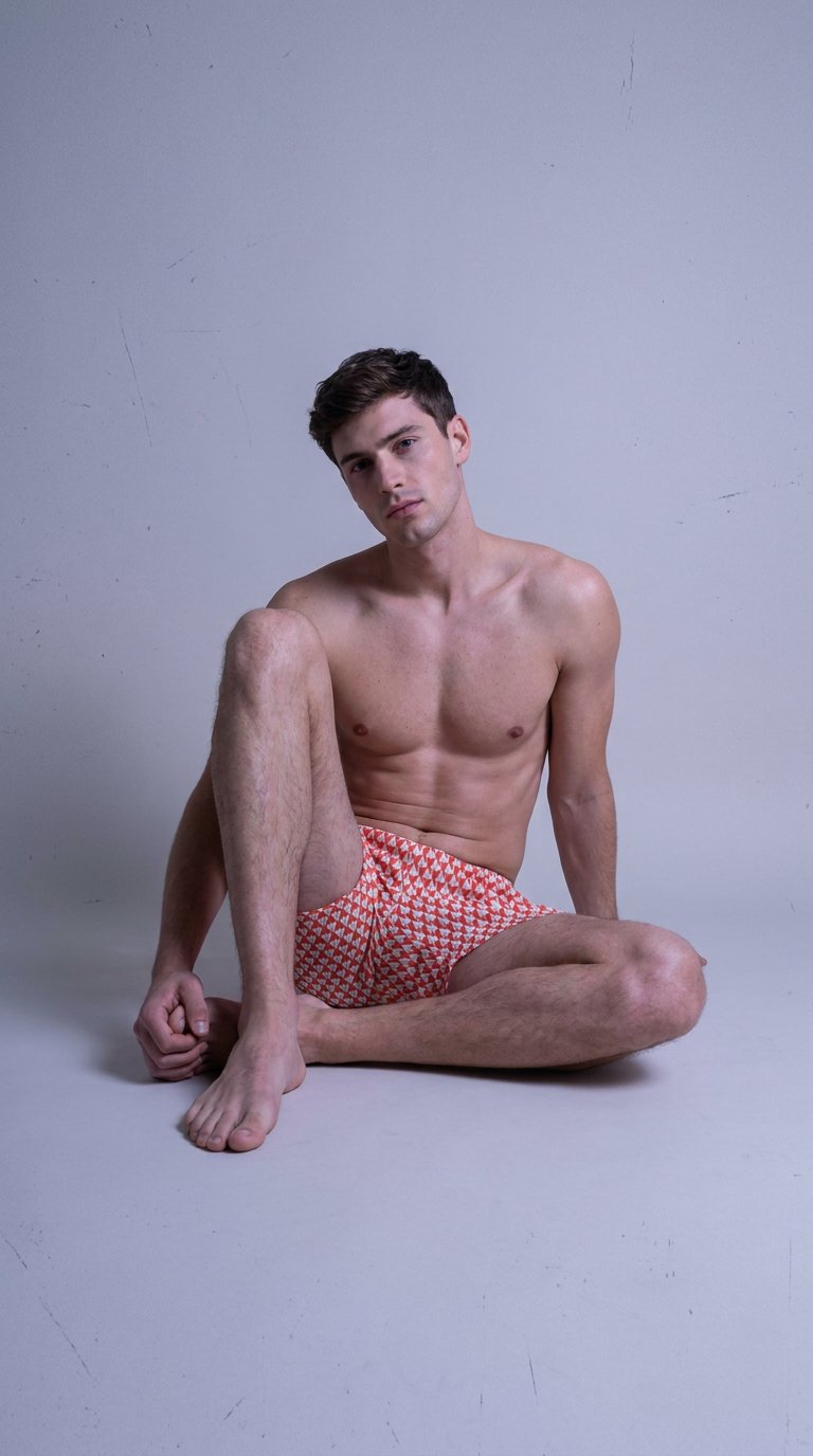 AI product shot of Swim Shorts — Kite Print