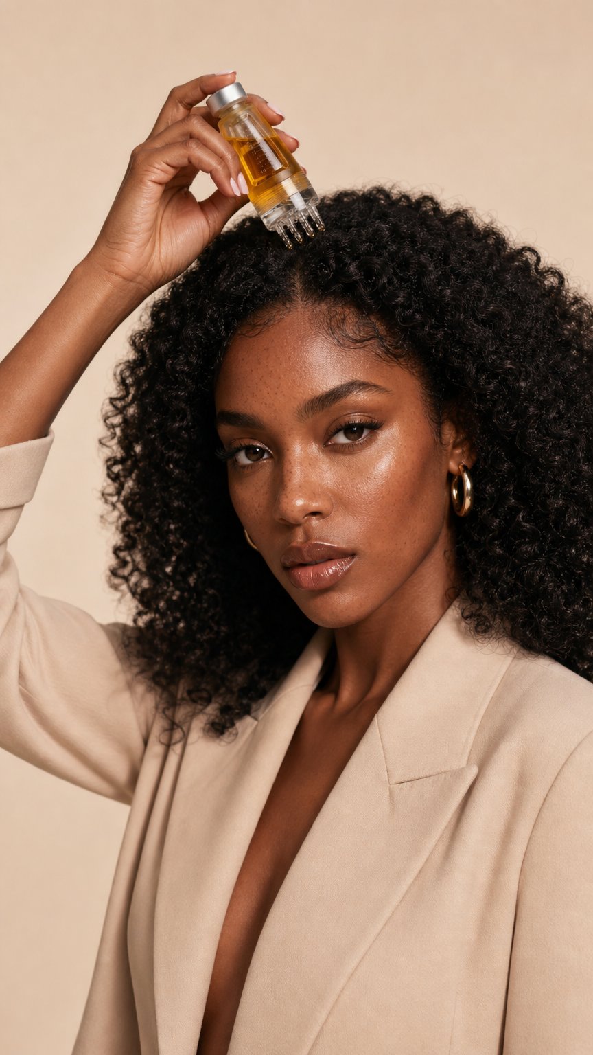 AI product shot of CurlBase Scalp Applicator
