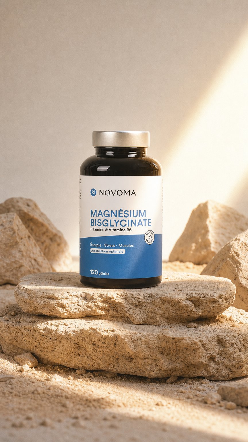 AI product shot of Magnésium Bisglycinate