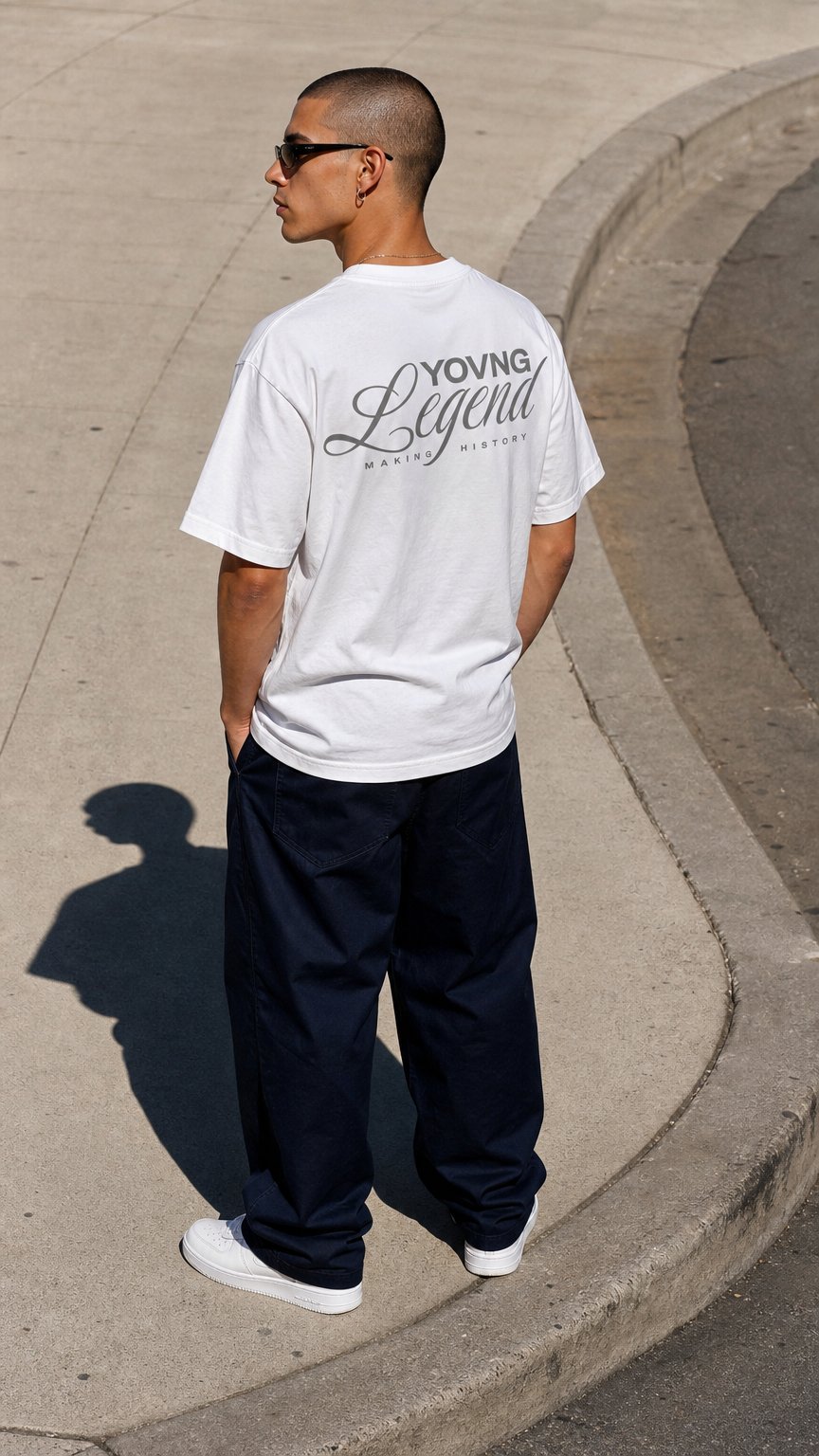 AI product shot of YOVNG Legend | T-Shirt