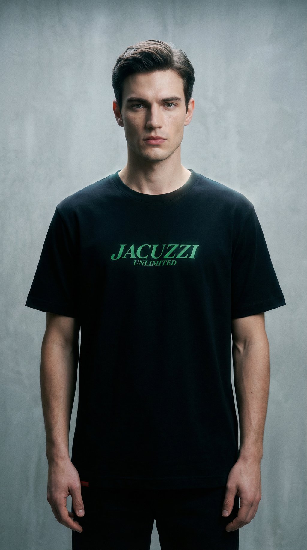 AI product shot of Jacuzzi Flavor T-shirt Black