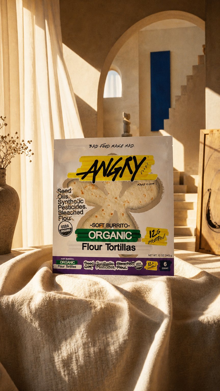 AI product shot of Tortillas