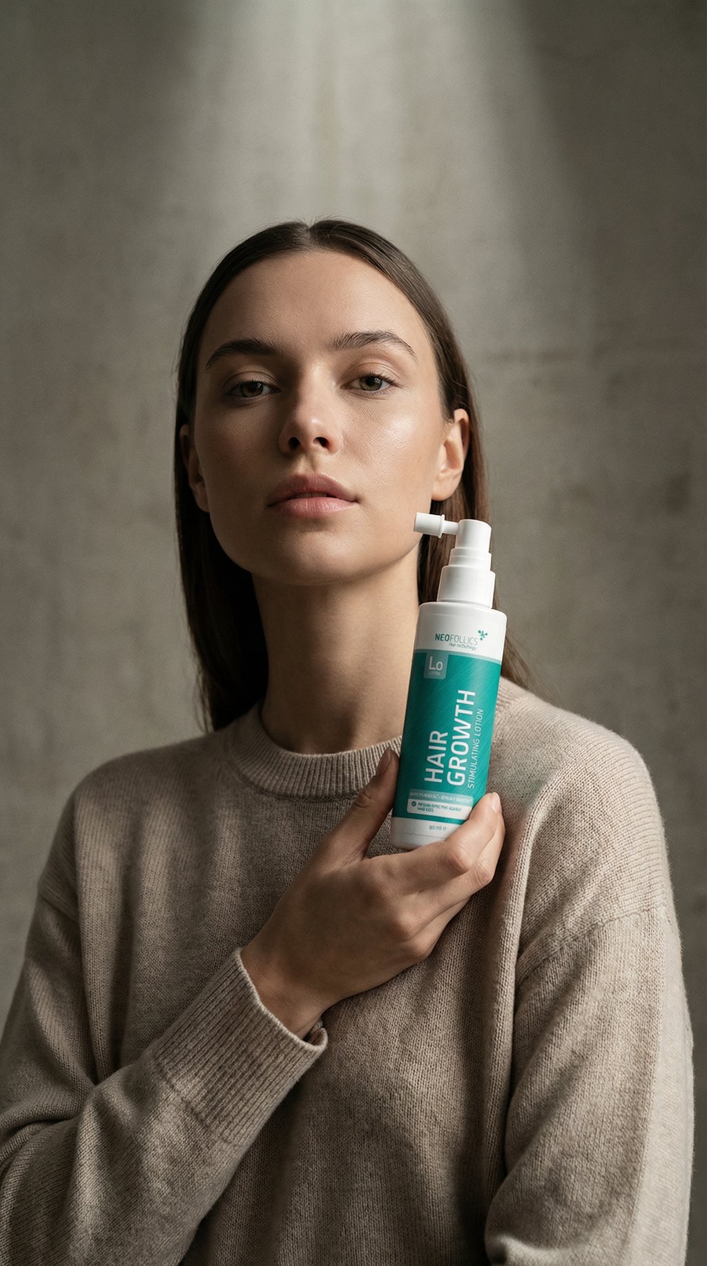 AI product shot of Hair Growth Stimulating Lotion