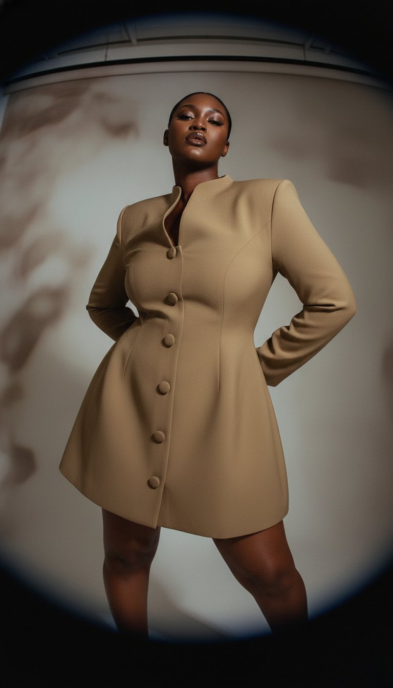 AI product shot of Button Down Dress