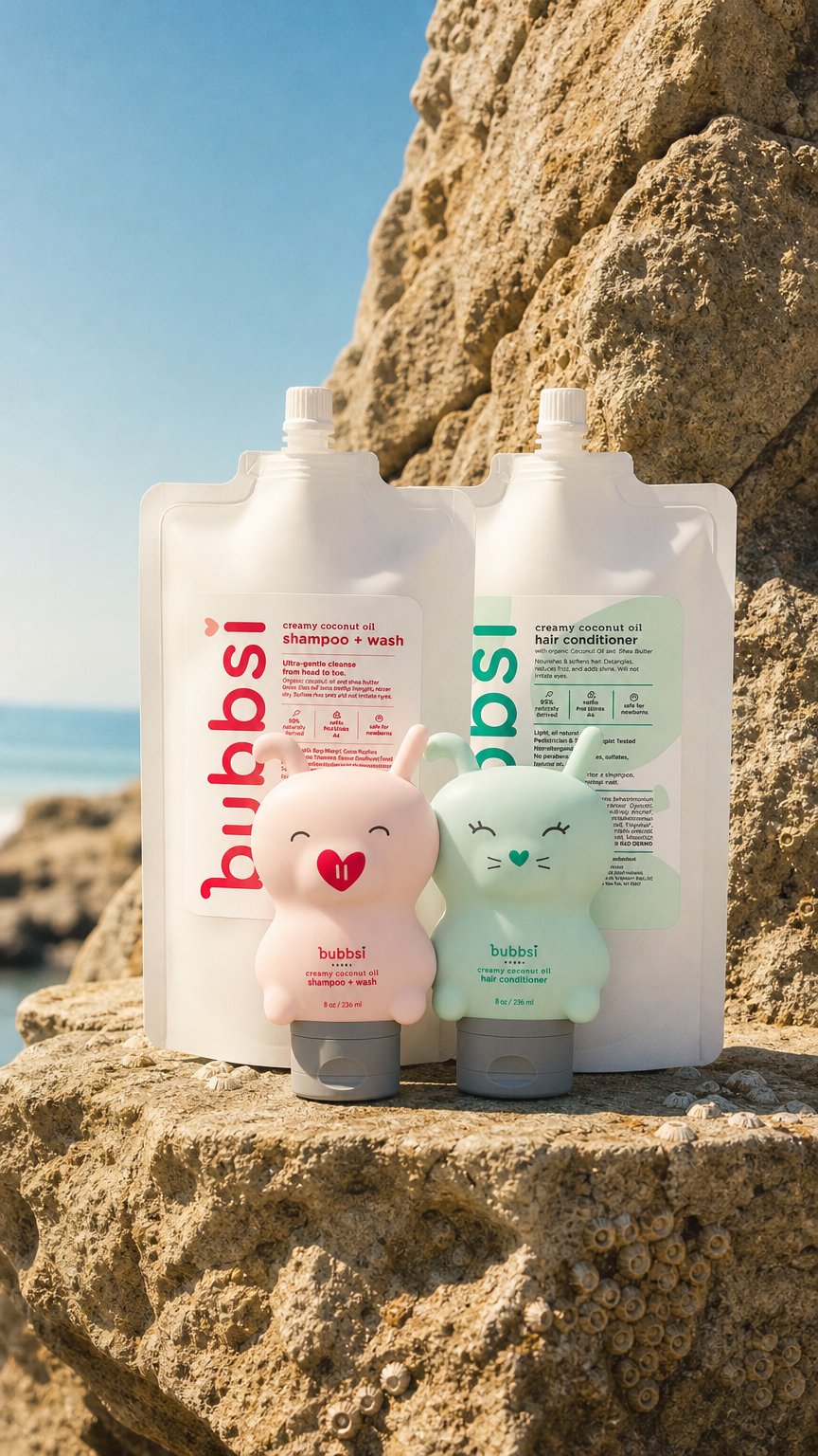 AI product shot of happy hair for a year
