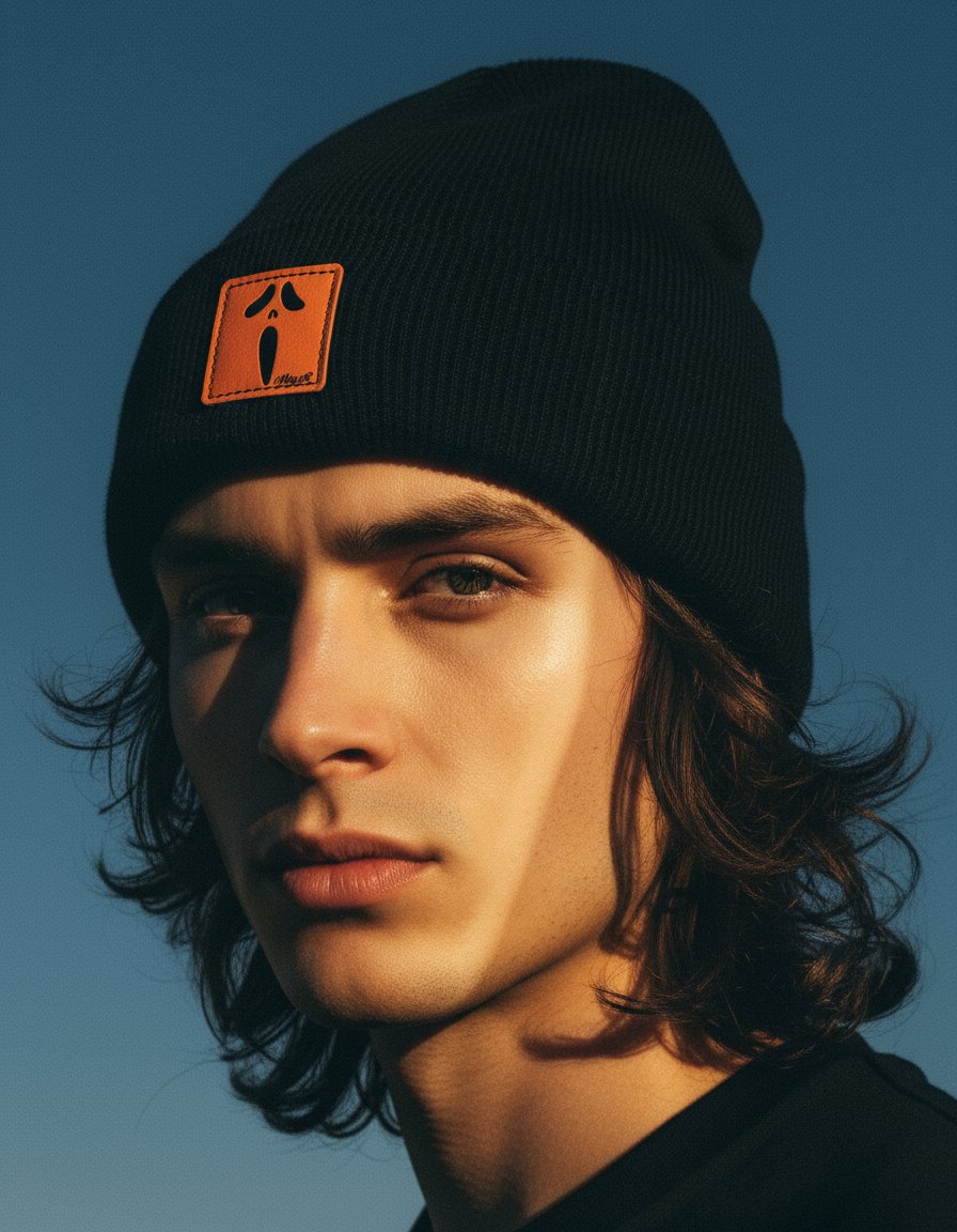 AI product shot of Halloween Beanie – Halloween Slasher, Haakwear Exclusive | Made in USA