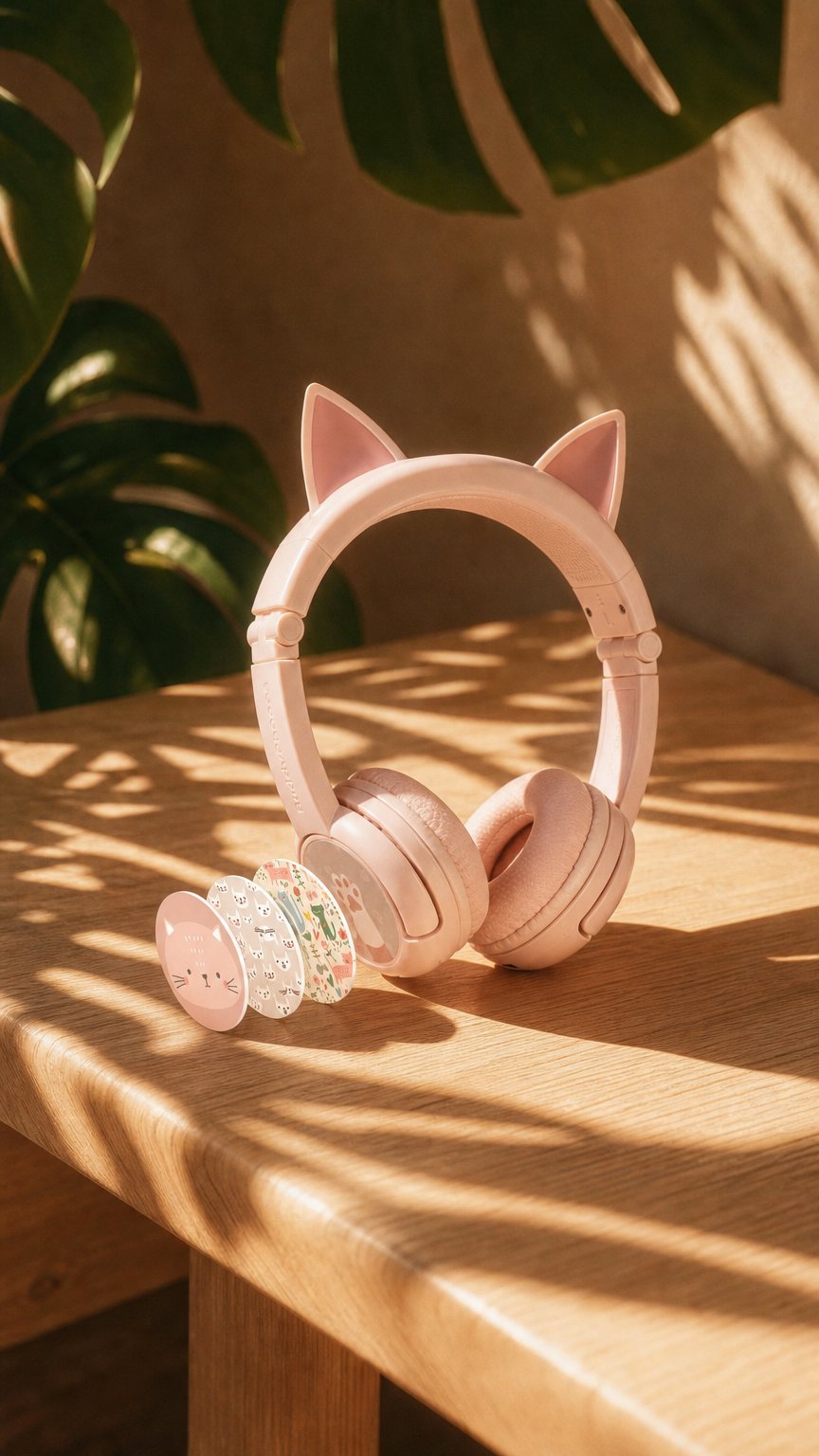 AI product shot of BuddyPhones PlayEars+