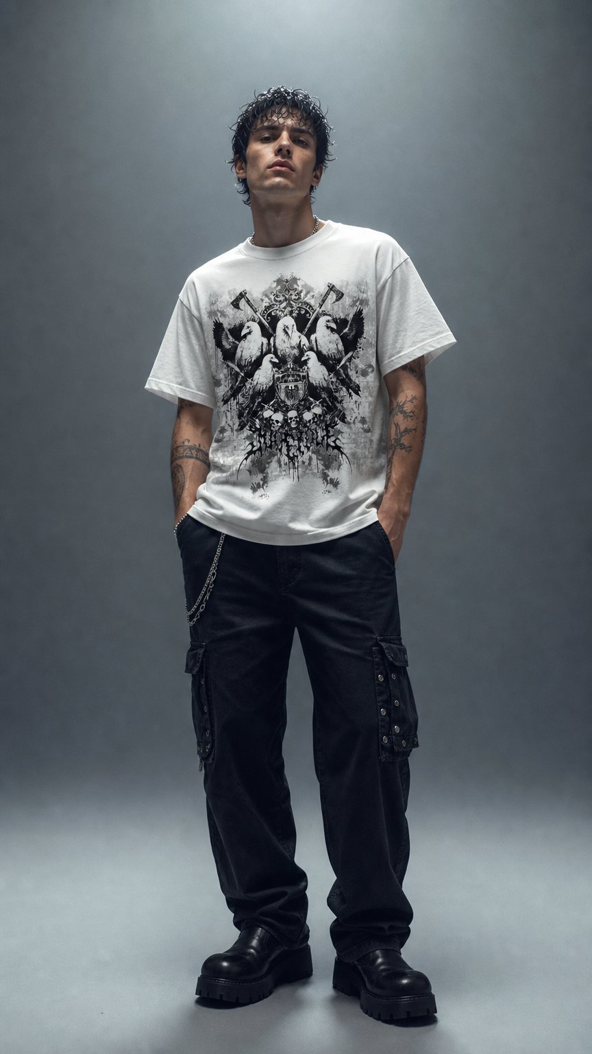 AI product shot of PLAGUE TEE
