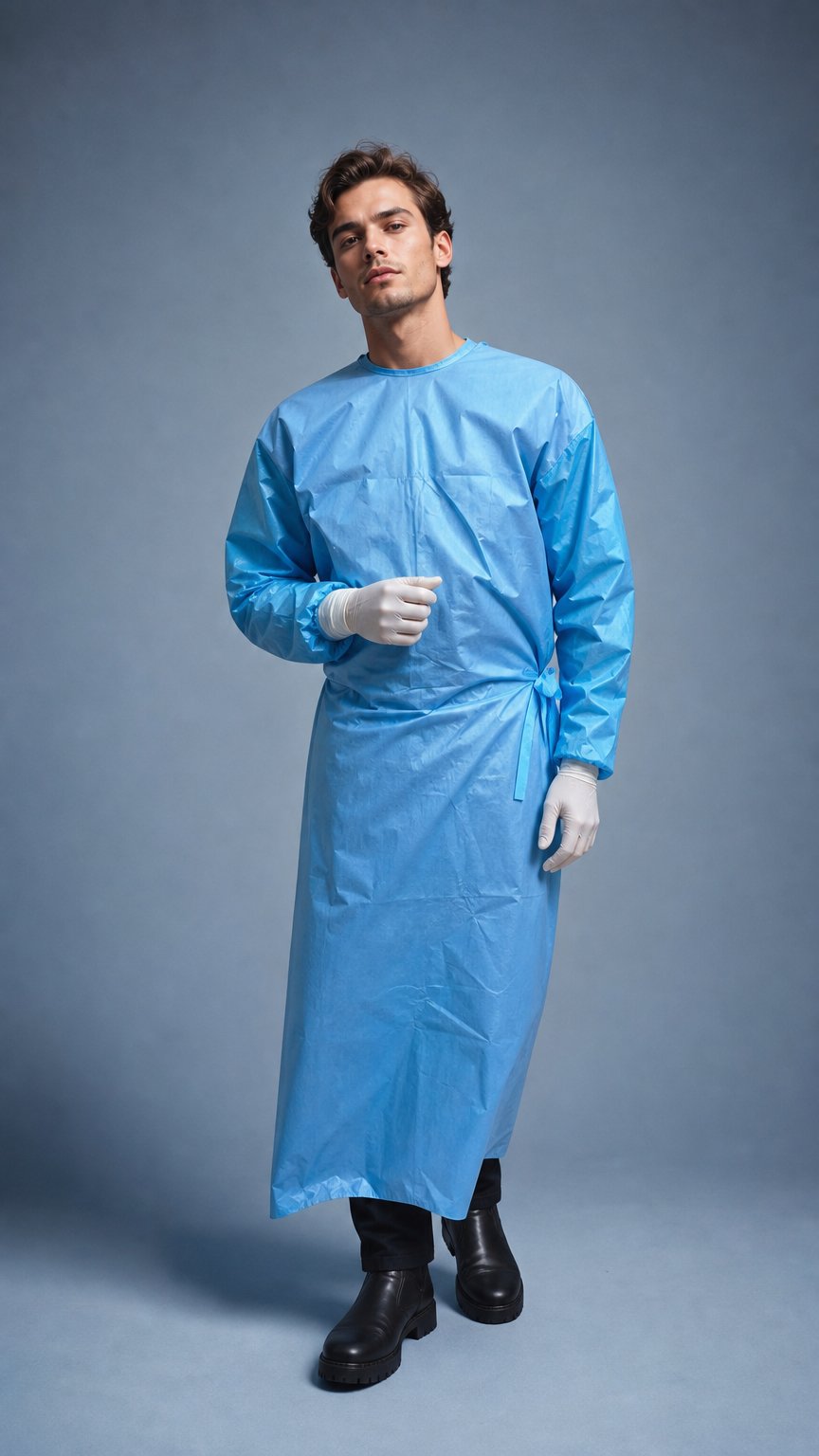AI product shot of Medilutions Vet OP Kittel Nutztiere - Größe L