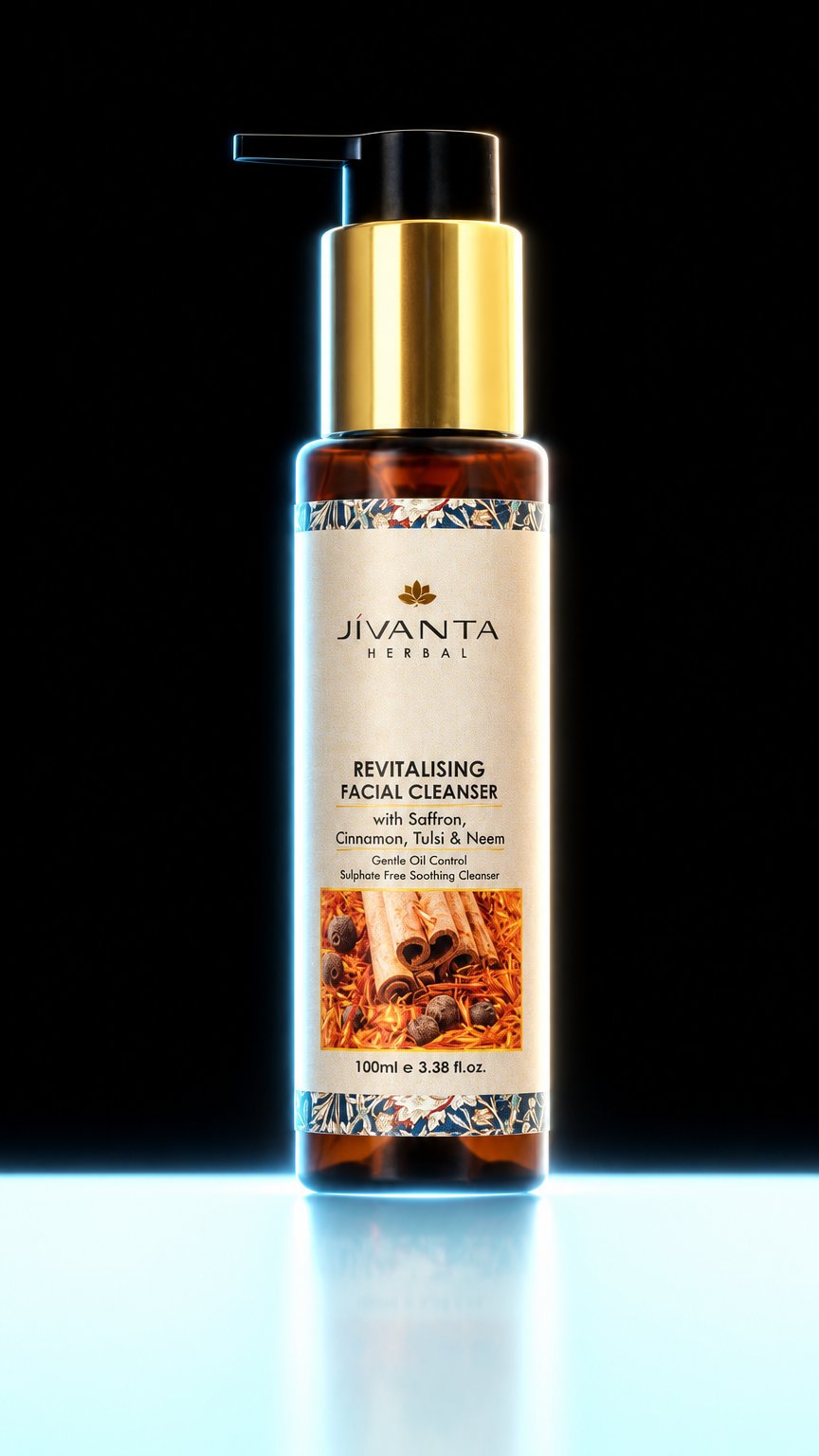 AI product shot of Revitalising Facial Cleanser