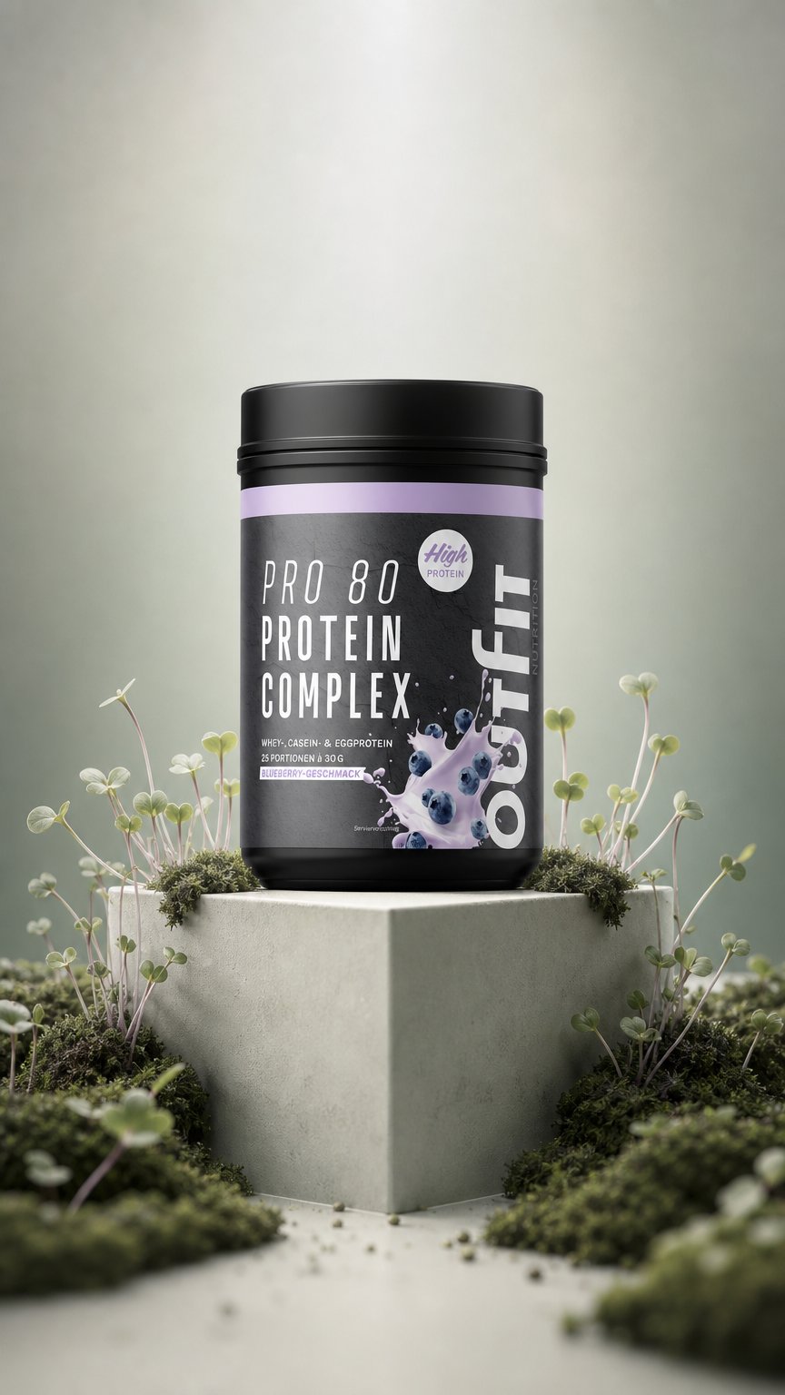AI product shot of PRO 80 PROTEIN COMPLEX