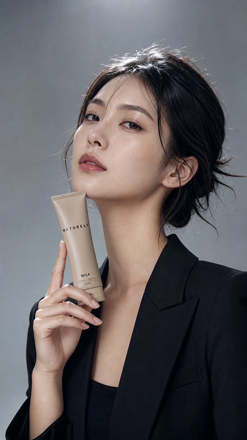 AI product shot of MILK|くせ毛を楽しむヘアミルク