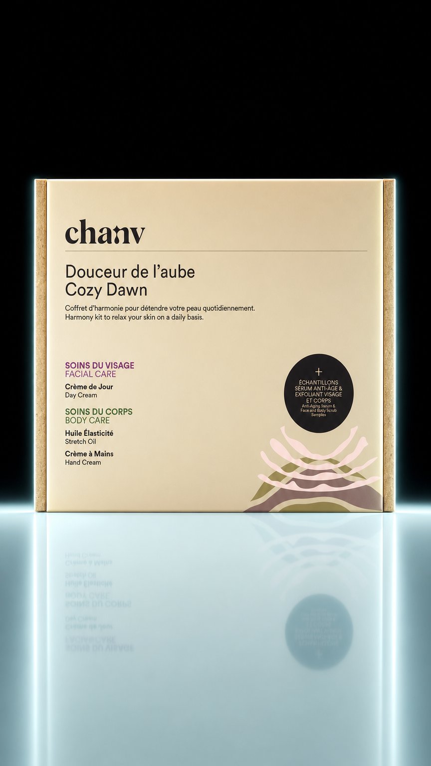 AI product shot of Coffret douceur de l’aube – Chanv