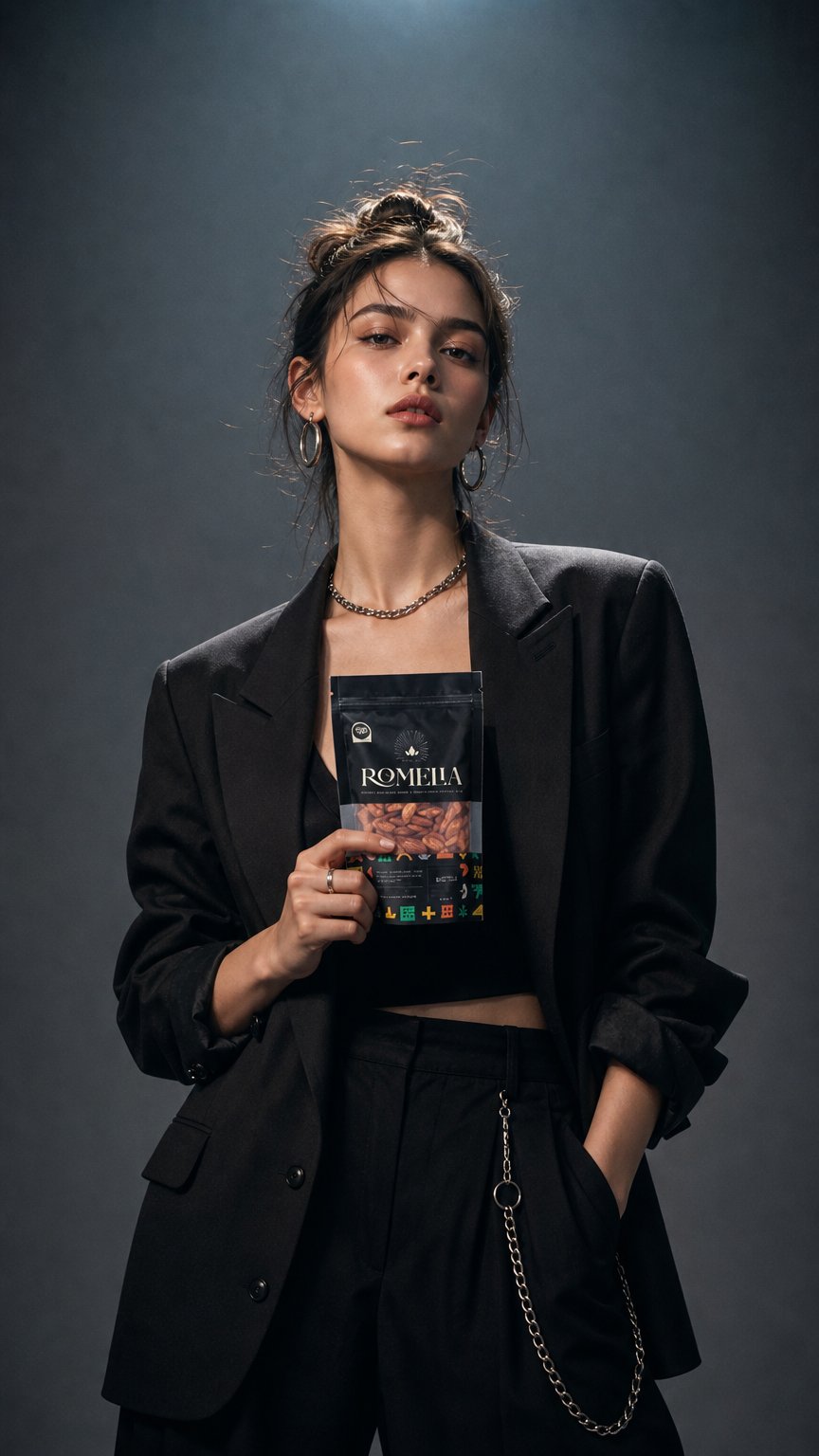AI product shot of Paquete de 10 bolsas 100g