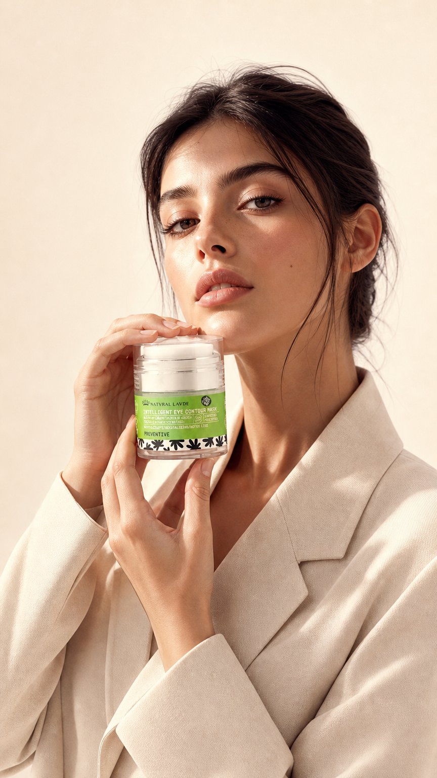 AI product shot of Intelligent Eye Contour Mask 30ml - Anti-wrinkle, puffiness reducer and eyelid and lip lifting