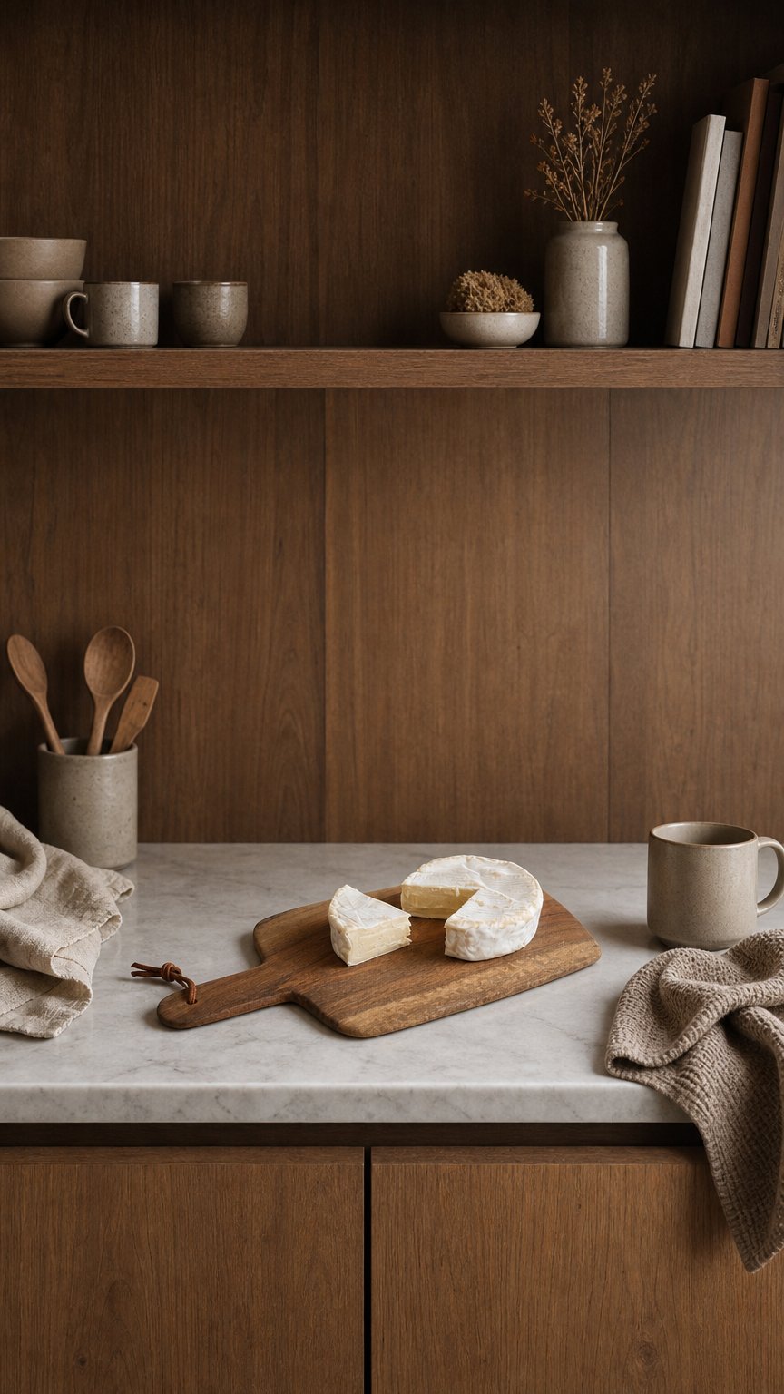 AI product shot of French Style Bakeable Rinded Plant-based Wheel