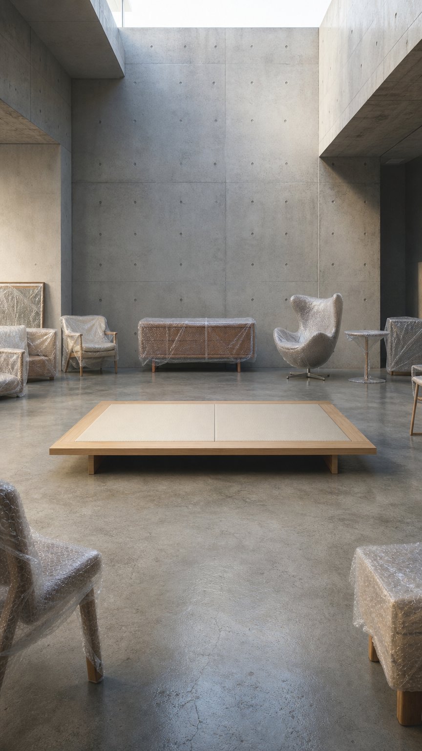 AI product shot of LIVING BED - シングルW(ワイド)