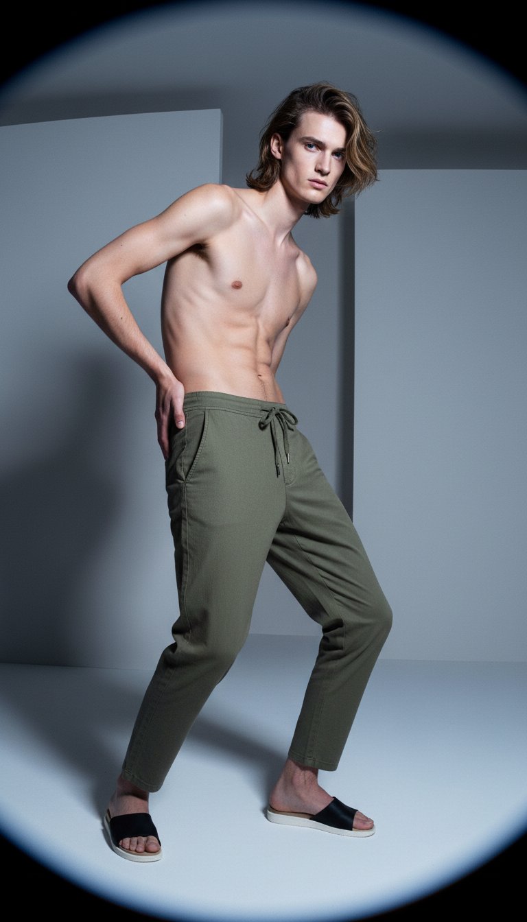 AI product shot of 5791A 7/8 Pant - Army
