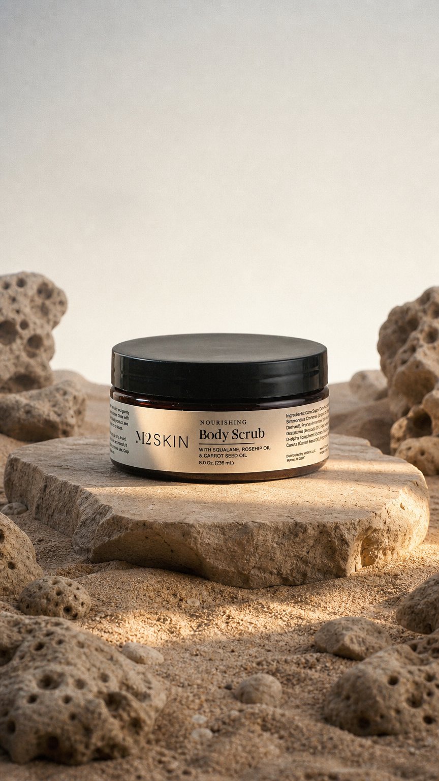 AI product shot of Nourishing Body Scrub