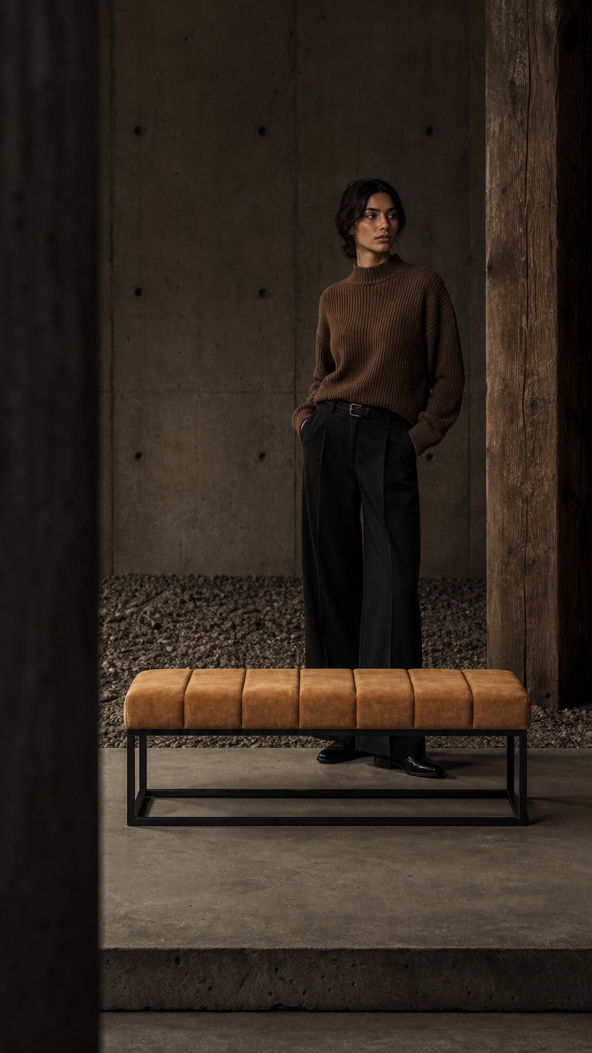 AI product shot of Sitzbank No.1 Senf