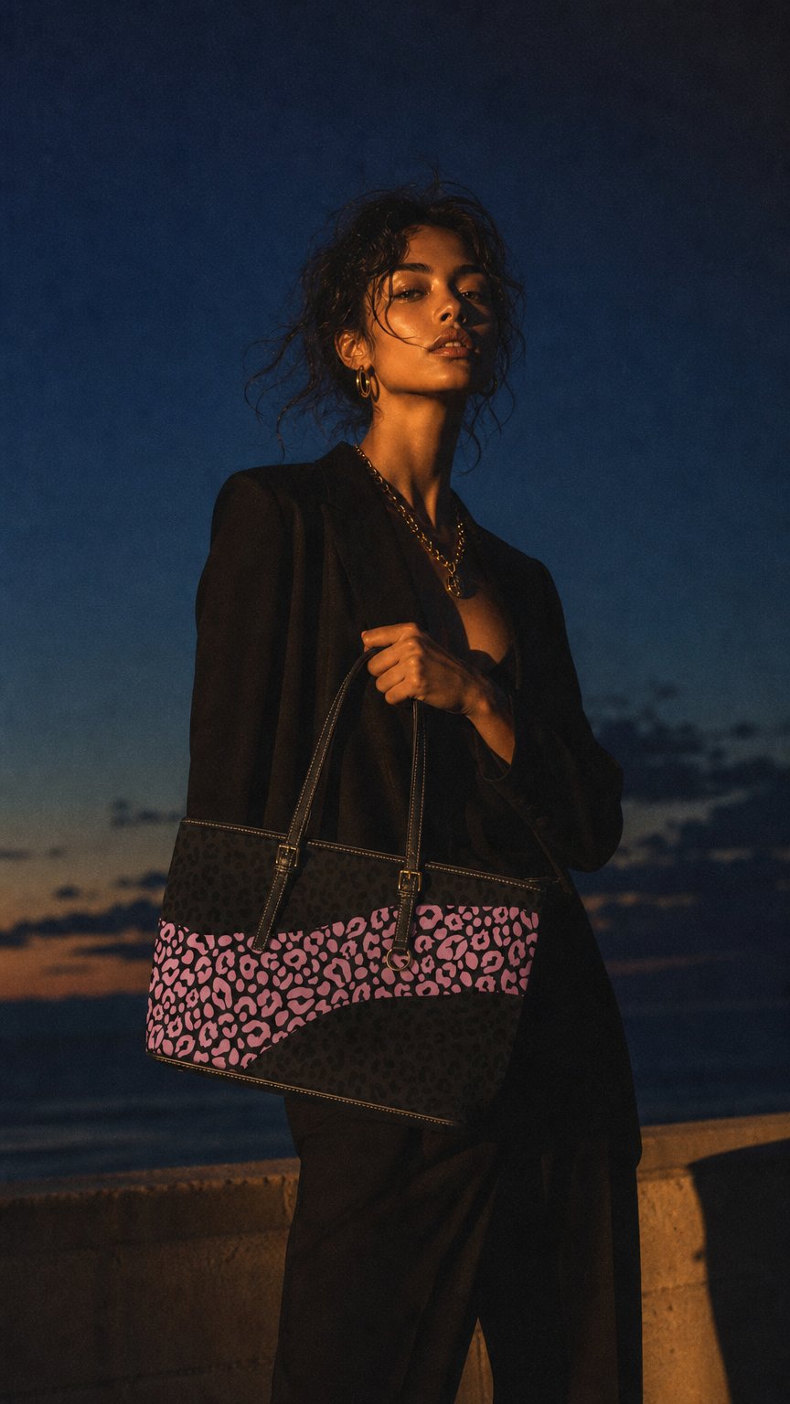 AI product shot of Pink Eclipse, Plain Theory Tote