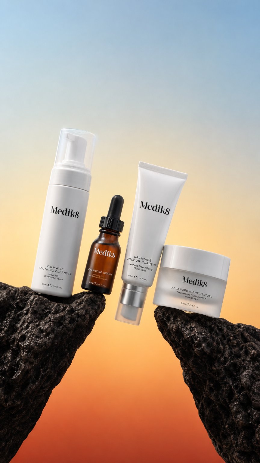 AI product shot of Medik8 The Skin Recovery Routine-Redness & Sensitivity