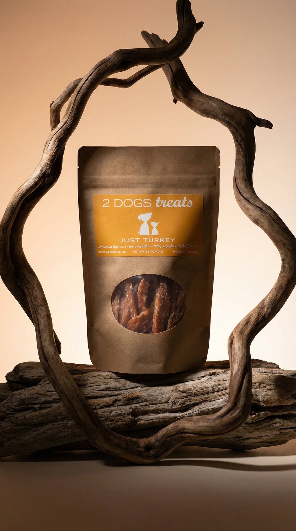 AI product shot of Just Turkey Treats