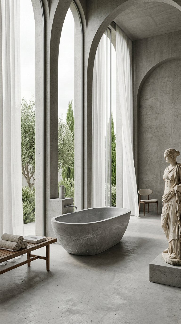 AI product shot of Raw Concrete Design Shop - Product Catalog