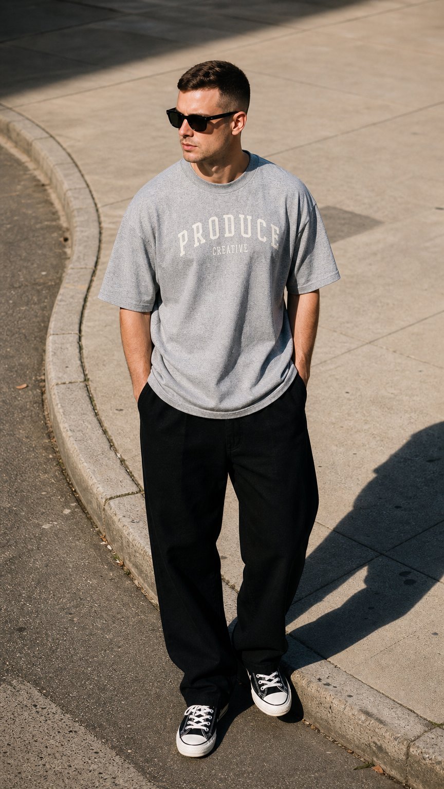 AI product shot of PRODUCE™ COLLEGIATE T-SHIRT