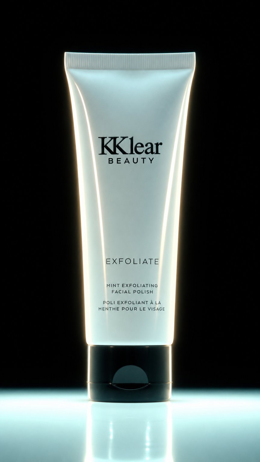 AI product shot of Mint Exfoliating Facial Polish
