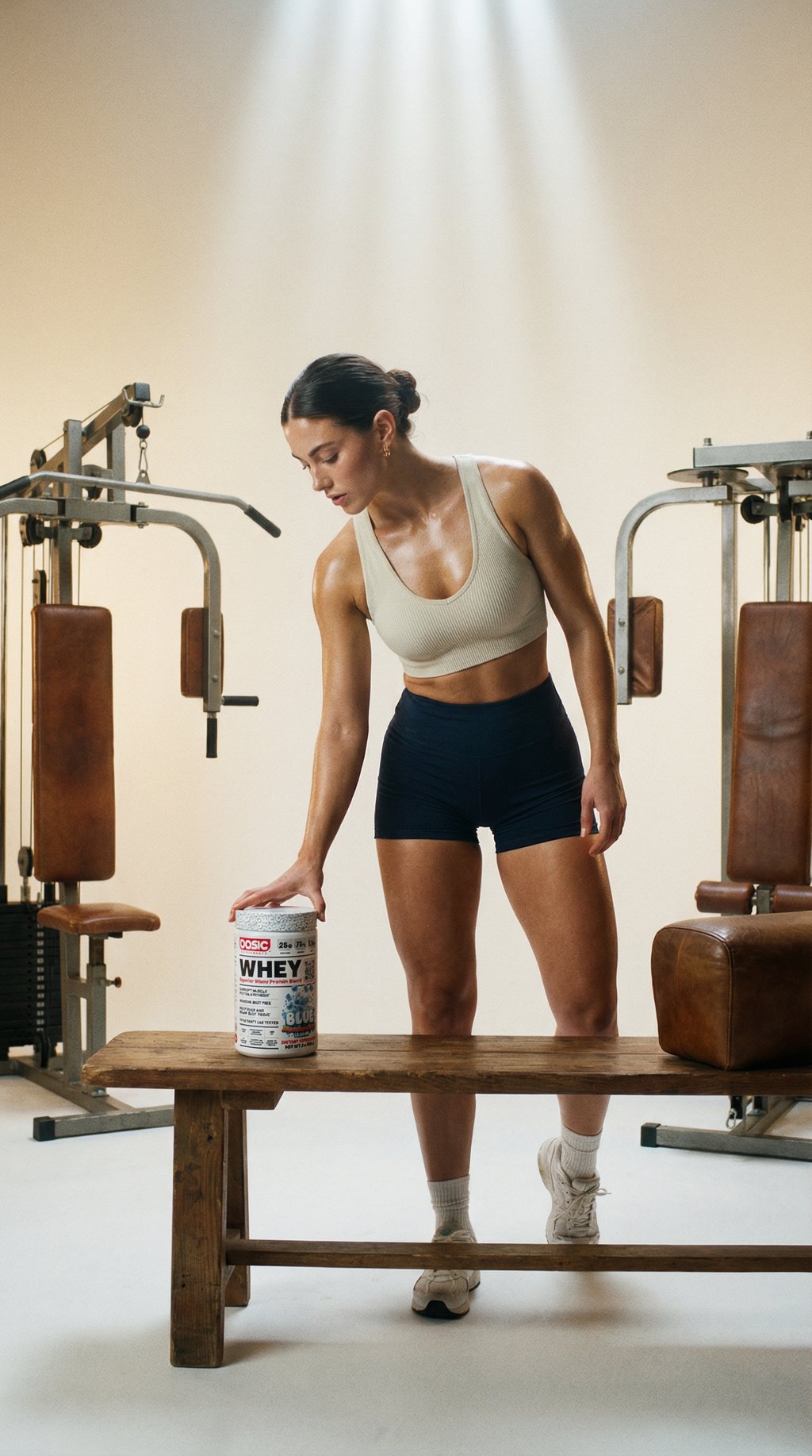 AI product shot of Blue Marshmallow Basic Whey