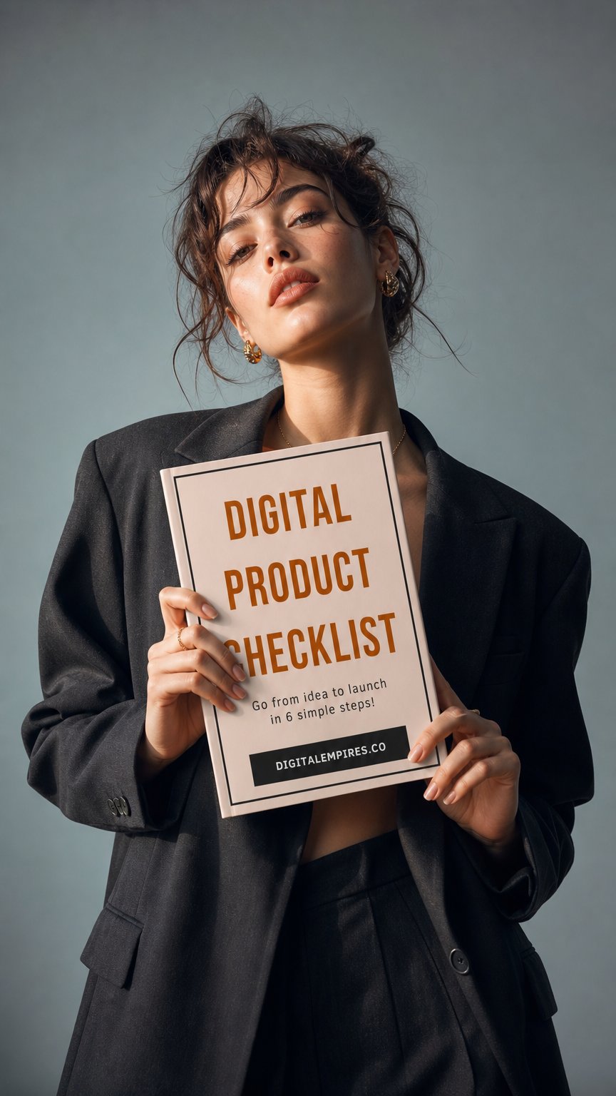 AI product shot of Digital Product Checklist