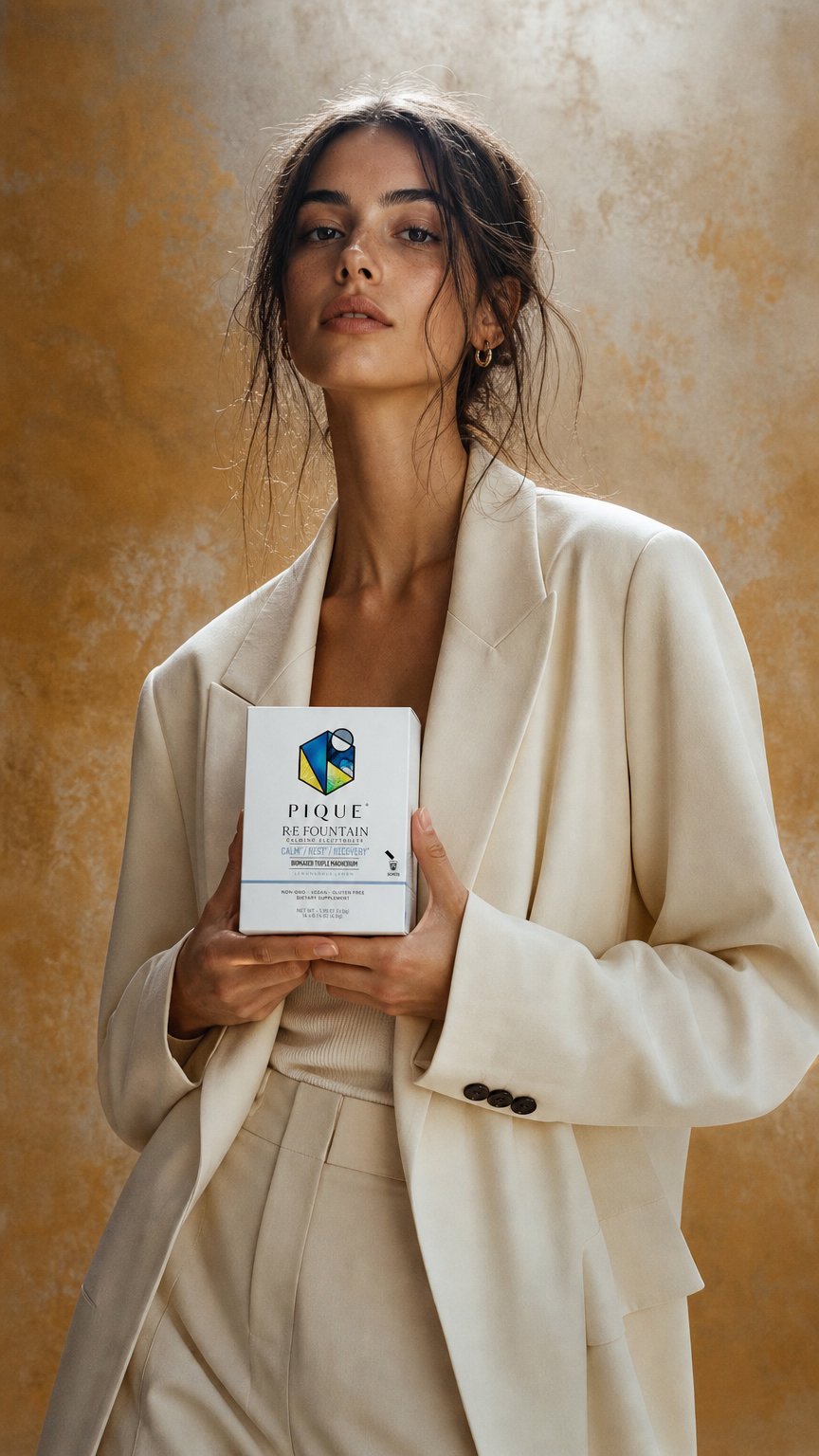 AI product shot of R•E Fountain | Calming Electrolyte