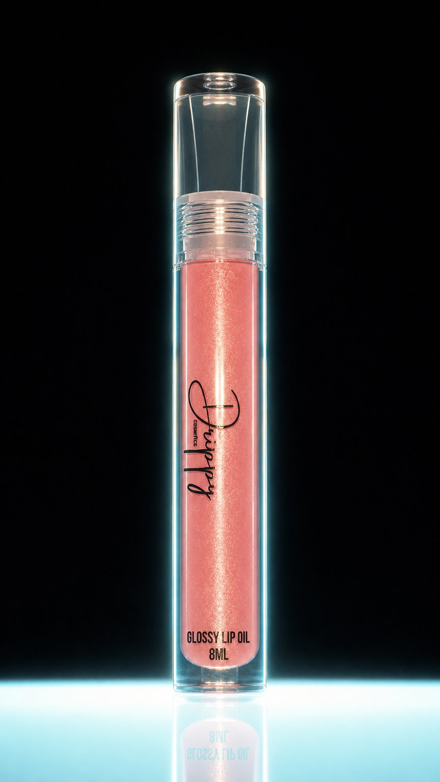 AI product shot of Bubblegum Glossy Lip Oil
