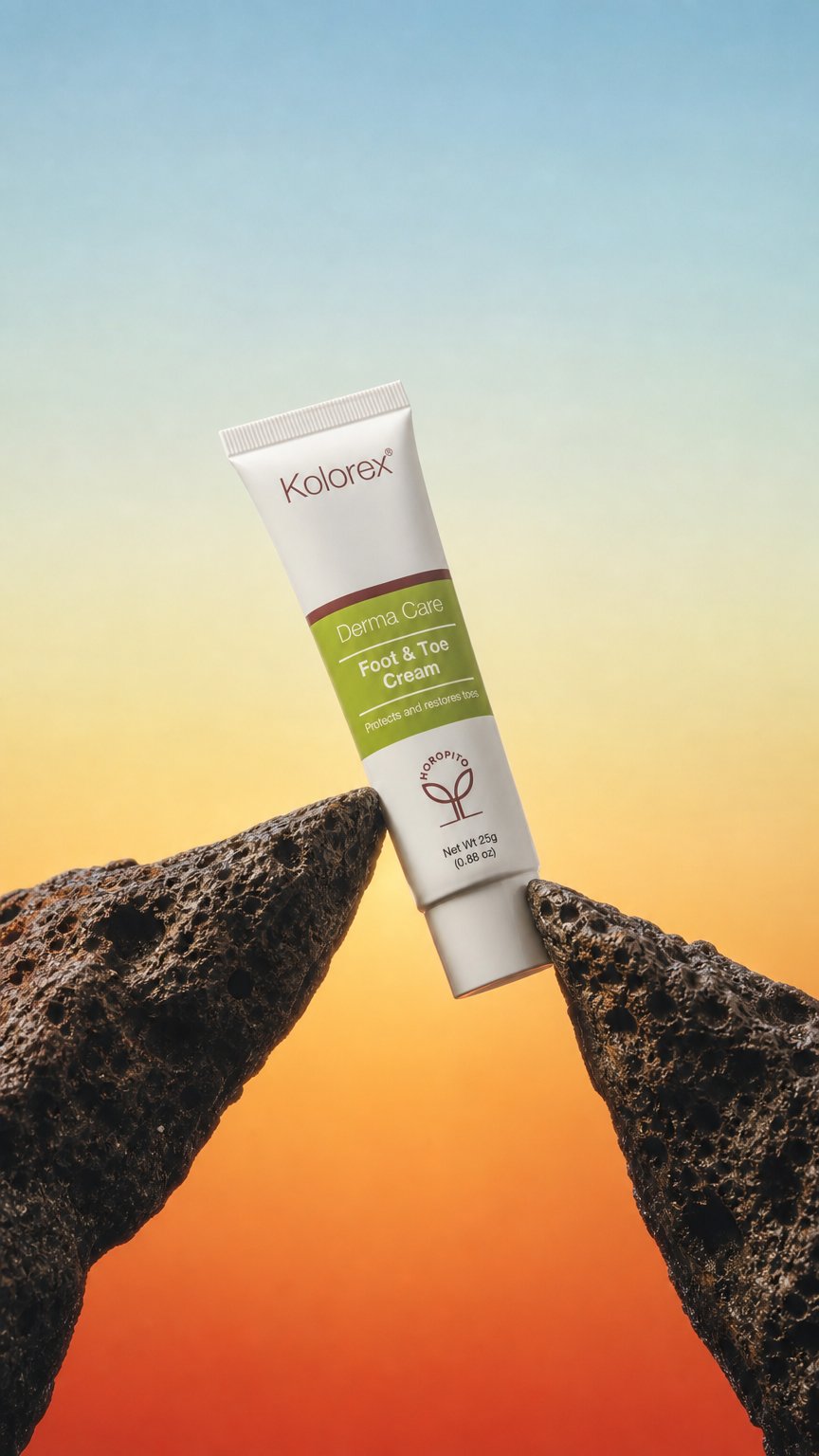 AI product shot of Foot & Toe Cream