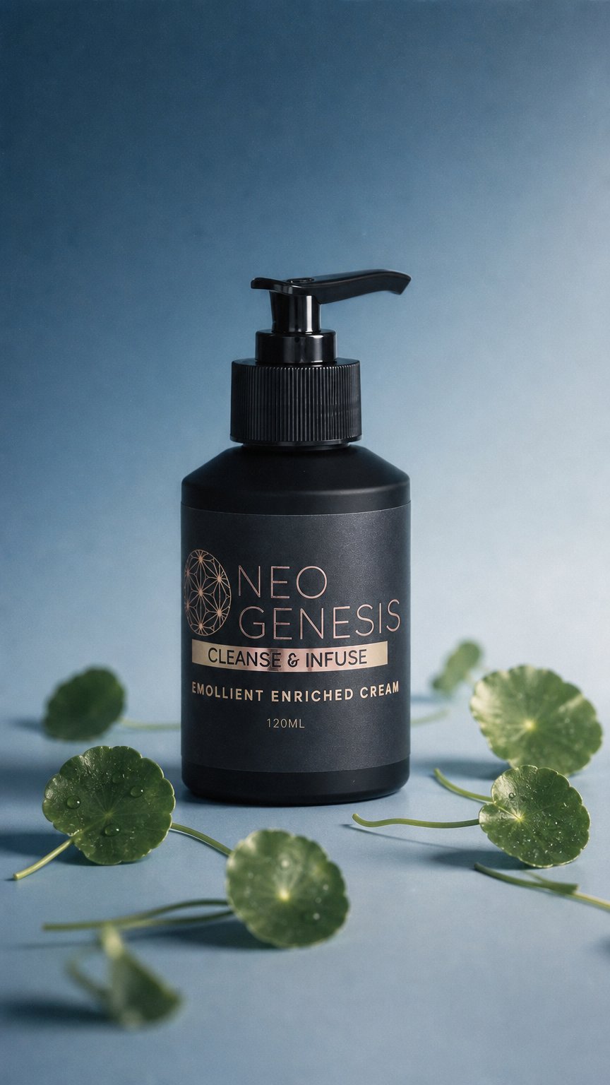 AI product shot of Cleansers