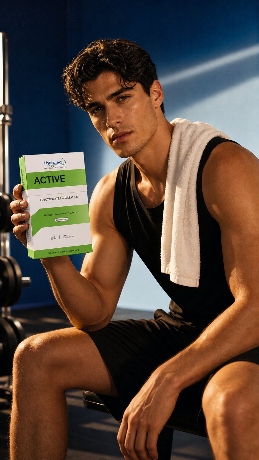 AI product shot of Hydrated+ Active